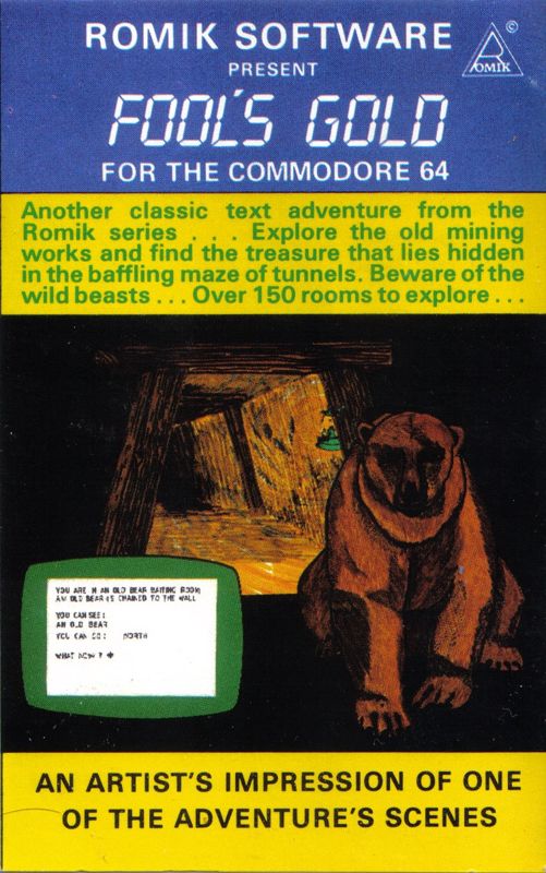 Fool's Gold box art for Commodore 64